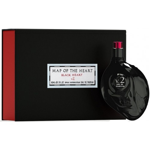 Map Of The Heart Black Heart V 2